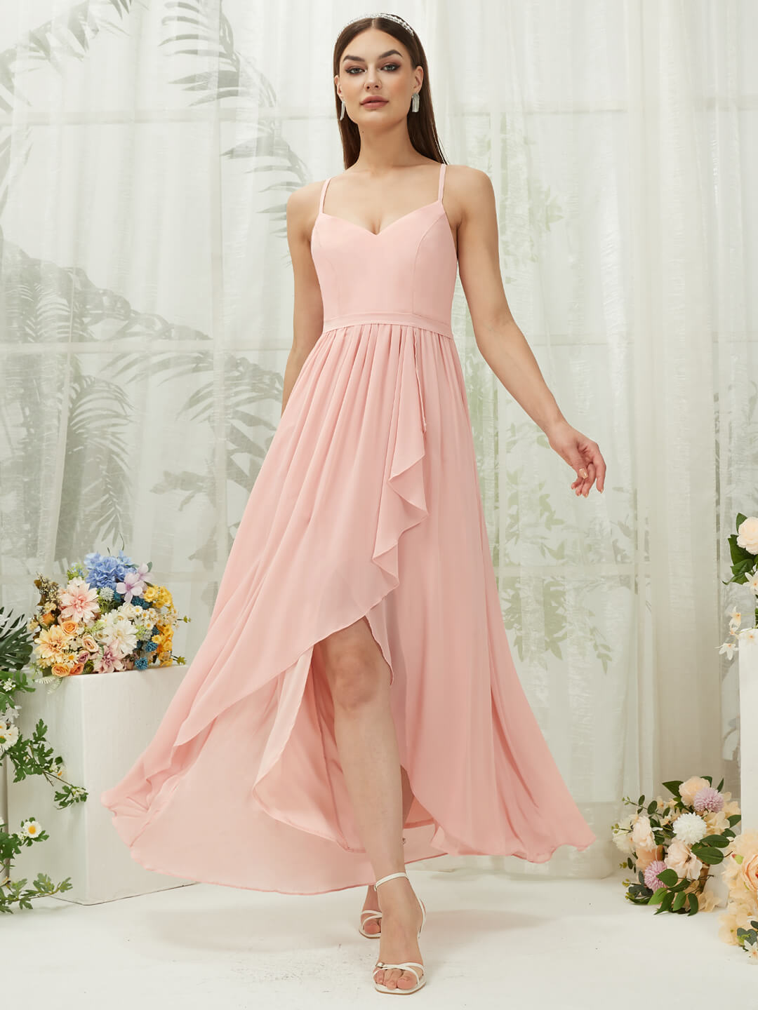 Blush high outlet low dress