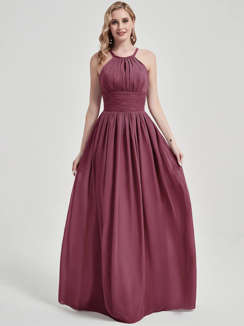 Mulberry Chiffon Bridesmaid Dress Belinda