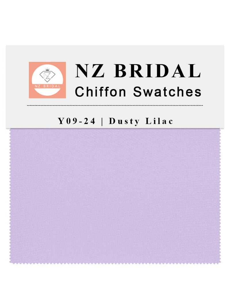 Dusty Lilac Fabric Swatch Samples Chiffon