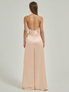 NZ Bridal Champagne Halter Satin Rompers EB30S19 Poppy b