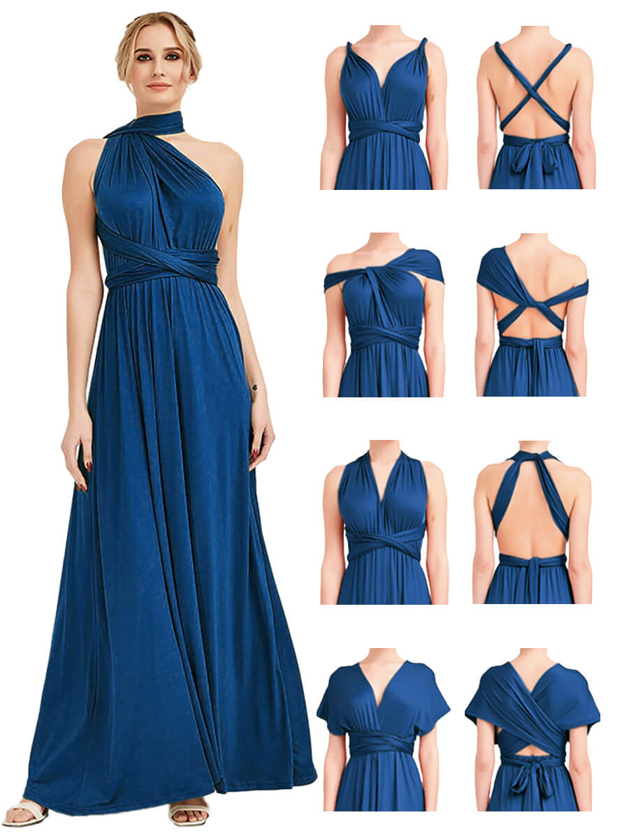 navy blue infinity dress