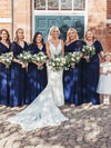 [Final Sale] US24 Navy Blue Plus Size Bridesmaid Dresses for Wedding Party-Mei