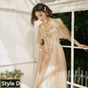 [Final Sale] Brown Illusion Neckline Leaves Applique Tulle A-line Bridesmaid Dresses