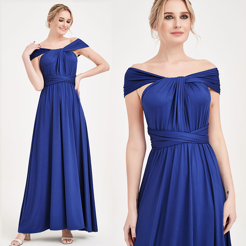 Final Sale] Royal Blue Infinity Wrap Maxi Bridesmaid Dress – NZ Bridal
