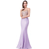 [Final Sale] Dusty Purple Mermaid Gown Gold Appliques Lavender-Lynne