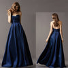 [Final Sale] Noble Satin Sweetheart Pleated Bridesmaid Dresses for Wedding Guest