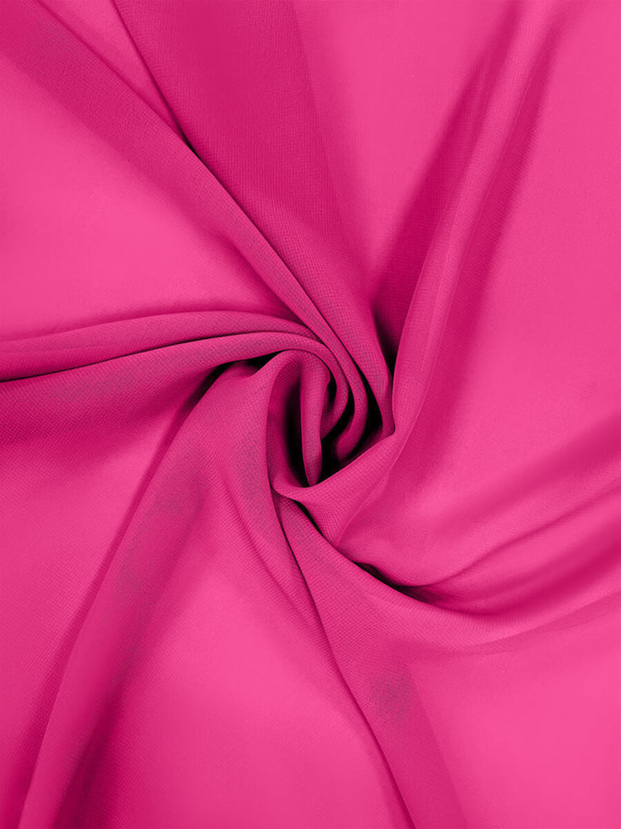 Hot Pink Chiffon Fabric